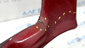 Rear left threshold plug Tesla Model S 16-20 rest, red, torn, dented, scratches, broken fasteners