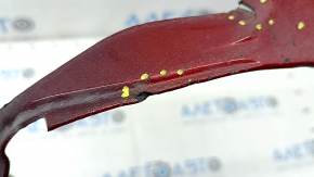 Rear left threshold plug Tesla Model S 16-20 rest, red, torn, dented, scratches, broken fasteners