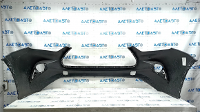 Front bumper bare Toyota Highlander 20 - without parking sensors, black, crack, dented