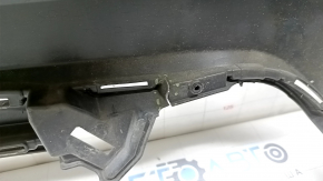 Rear bumper bare Toyota Highlander 20 - without parking sensors, black, dented, broken fasteners, crack, scratches