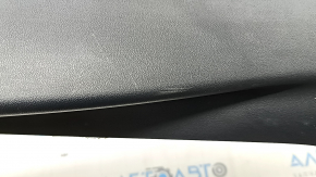 Rear pillar trim lower left Tesla Model S 16-20 rest, black, with white insert, broken fasteners, scratches, needs cleaning