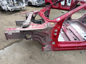 Front left quarter Tesla Model S 16-20 rest, AWD, aluminum panel, on the body, red
