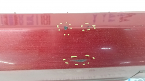 Tesla Model S 12-20 right threshold type 2, red, scratches, broken plug mounts, missing plug