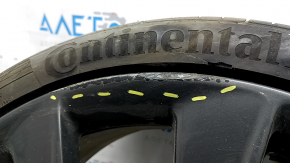 Set of wheels with tires R21 265/35 9J R21 245/35 8.5J Tesla Model S 12-20 with sensors, with caps, Continental, 5mm, curb, tears