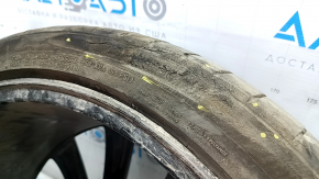 Set of wheels with tires R21 265/35 9J R21 245/35 8.5J Tesla Model S 12-20 with sensors, with caps, Continental, 5mm, curb, tears