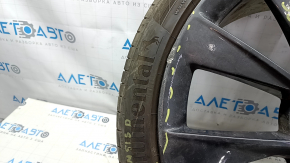 Set of wheels with tires R21 265/35 9J R21 245/35 8.5J Tesla Model S 12-20 with sensors, with caps, Continental, 5mm, curb, tears