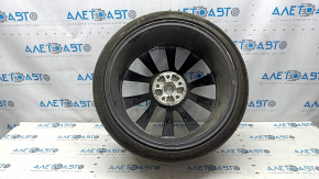Set of wheels with tires R21 265/35 9J R21 245/35 8.5J Tesla Model S 12-20 with sensors, with caps, Continental, 5mm, curb, tears