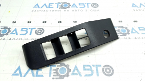 Front left window lift control trim Toyota Highlander 20 - black, broken fasteners