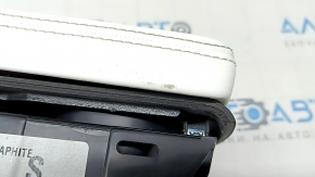 Tesla Model S 16-20 center console armrest white, with cup holders, carbon fiber trim, scratch, dent, for cleaning