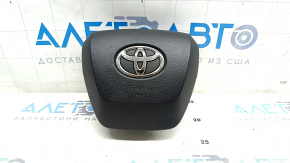 Airbag in the steering wheel driver Toyota Highlander 20-21 black, rusty squib, chrome on the emblem is peeling, scratch