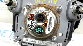 Airbag in the steering wheel driver Toyota Highlander 20-21 black, rusty squib, chrome on the emblem is peeling, scratch