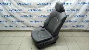 Driver's seat Toyota Highlander 20-21 with airbag, electric, heated, gray leather, XLE, scratches, for cleaning