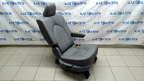 Rear row of seats 2nd row right Toyota Highlander 20-21 leather gray, XLE, tear, needs cleaning