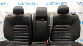 Rear row of seats 2 row Ford Fusion mk5 13-15 cloth black, white stitching, for cleaning, broken latch