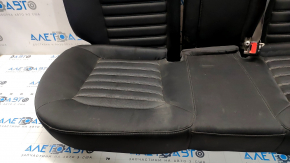Rear row of seats 2 row Ford Fusion mk5 13-15 cloth black, white stitching, for cleaning, broken latch
