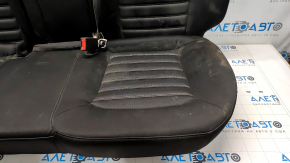 Rear row of seats 2 row Ford Fusion mk5 13-15 cloth black, white stitching, for cleaning, broken latch