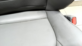 Passenger seat Toyota Highlander 20-21 without airbag, electric, heated, gray leather, XLE, front-rear motor does not work, needs cleaning