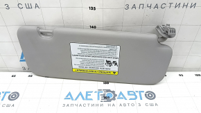 Left visor Hyundai Ioniq 17-22 gray