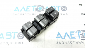 Front left window lift control Hyundai Ioniq 20-22 1 auto, gray, broken button mount, worn