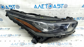 Headlight front right Toyota Highlander 20- LED, without DRL light, broken housing