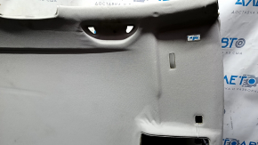 VW Tiguan 09-17 headlining without sunroof, grey, dry-cleanable, dents, fabric peeled off, ceiling light mount peeled off