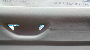 VW Tiguan 09-17 headlining without sunroof, grey, dry-cleanable, dents, fabric peeled off, ceiling light mount peeled off