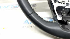 Naked steering wheel Toyota Highlander 20 - black leather, no heating, scratches