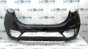 Rear bumper bare Hyundai Ioniq 17-22 without parking sensors, black, scratch