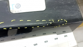 Left door sill trim Hyundai Ioniq 17-22 without mudguard, black, broken fasteners, scratches, dent