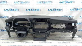 Torpedo front panel with AIRBAG Toyota Highlander 20-22 black without projection, pokes, rusty pyropatron