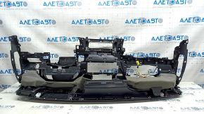 Torpedo front panel with AIRBAG Toyota Highlander 20-22 black without projection, pokes, rusty pyropatron