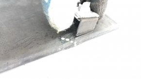 Right door sill trim Hyundai Ioniq 17-22 with mudguard, black, broken fastening, scratches