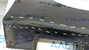 Right door sill trim Hyundai Ioniq 17-22 with mudguard, black, broken fastening, scratches