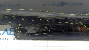 Right door sill trim Hyundai Ioniq 17-22 with mudguard, black, broken fastening, scratches