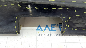 Right door sill trim Hyundai Ioniq 17-22 with mudguard, black, broken fastening, scratches