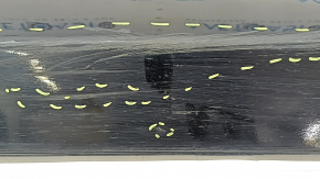 Right door sill trim Hyundai Ioniq 17-22 with mudguard, black, broken fastening, scratches