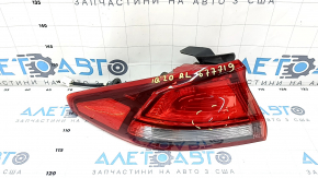 External wing light left Hyundai Ioniq 17-22 halogen with cover, worn