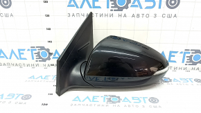 Side mirror left Hyundai Ioniq 17-22 turn signal, heated, BSM, 8 pins, black