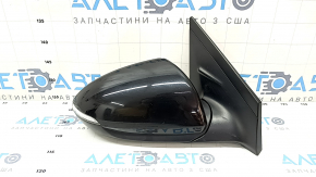 Side mirror right Hyundai Ioniq 17-22 turn signal, heated, BSM, 8 pins, black