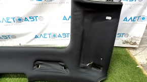 Porsche Cayenne 958 11-14 roof lining for panoramic view, dents, Alcantara, black, fabric peeled off, dry cleanable, burnt