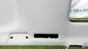 Toyota Highlander 14-16 headlining gray, under the sunroof, creases, torn fabric, creases, dents, dry cleaning, cut chips