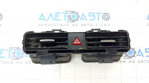 Front panel air duct deflector central Hyundai Ioniq 20-22 with emergency button, black gloss, butt