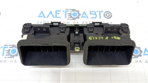 Front panel air duct deflector central Hyundai Ioniq 20-22 with emergency button, black gloss, butt