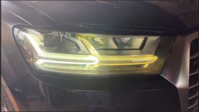Front right headlight complete Audi Q7 16-19 LED, sand, LED burnt out