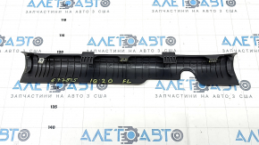 Door sill trim inner front left Hyundai Ioniq 17-22 black, broken fasteners, worn