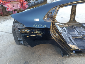 Quarter wing rear right Hyundai Ioniq 20-22 HEV, PHEV on the body, black, pokes