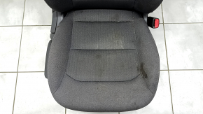 Passenger seat Hyundai Ioniq 20-22 without airbag, mechanical, heated, gray cloth, burnt, for dry cleaning