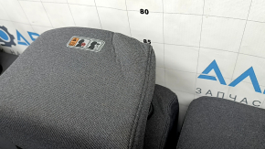 Rear row of seats 2nd row Hyundai Ioniq 20-22 gray cloth, wrinkled, dry cleanable