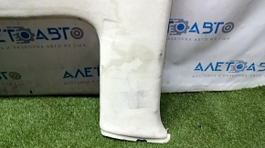 Tesla Model X 16-21 headliner alcantara beige, dry clean, broken fastener, creases, scratches, dents