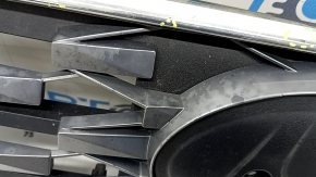 Radiator grill assembly Hyundai Ioniq 20-22 HEV, PHEV without emblem, without radar, broken mount, bumps, sand, peeled coating